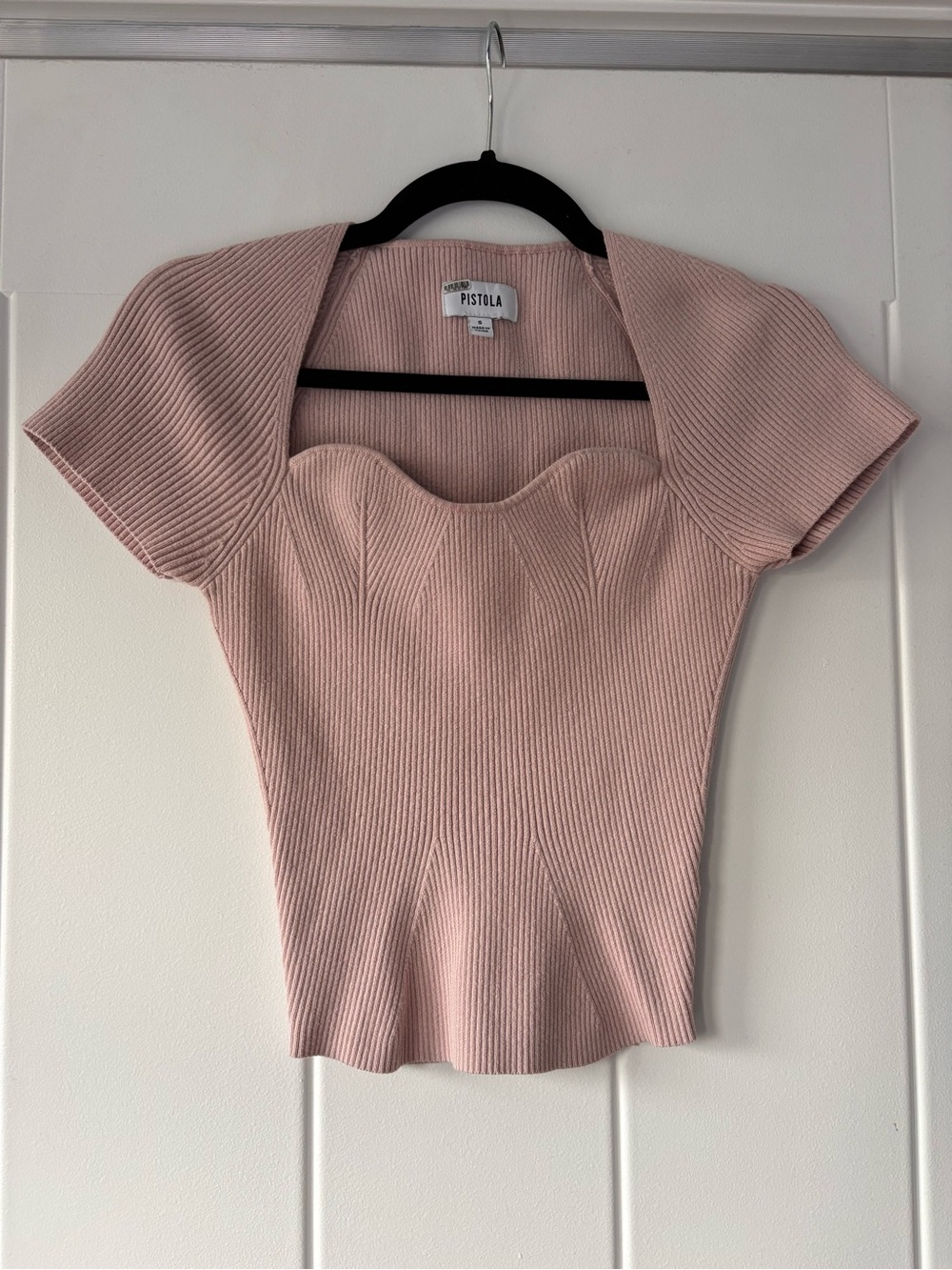 PISTOLA Tiff Sweetheart Neck Sweater - Size Small